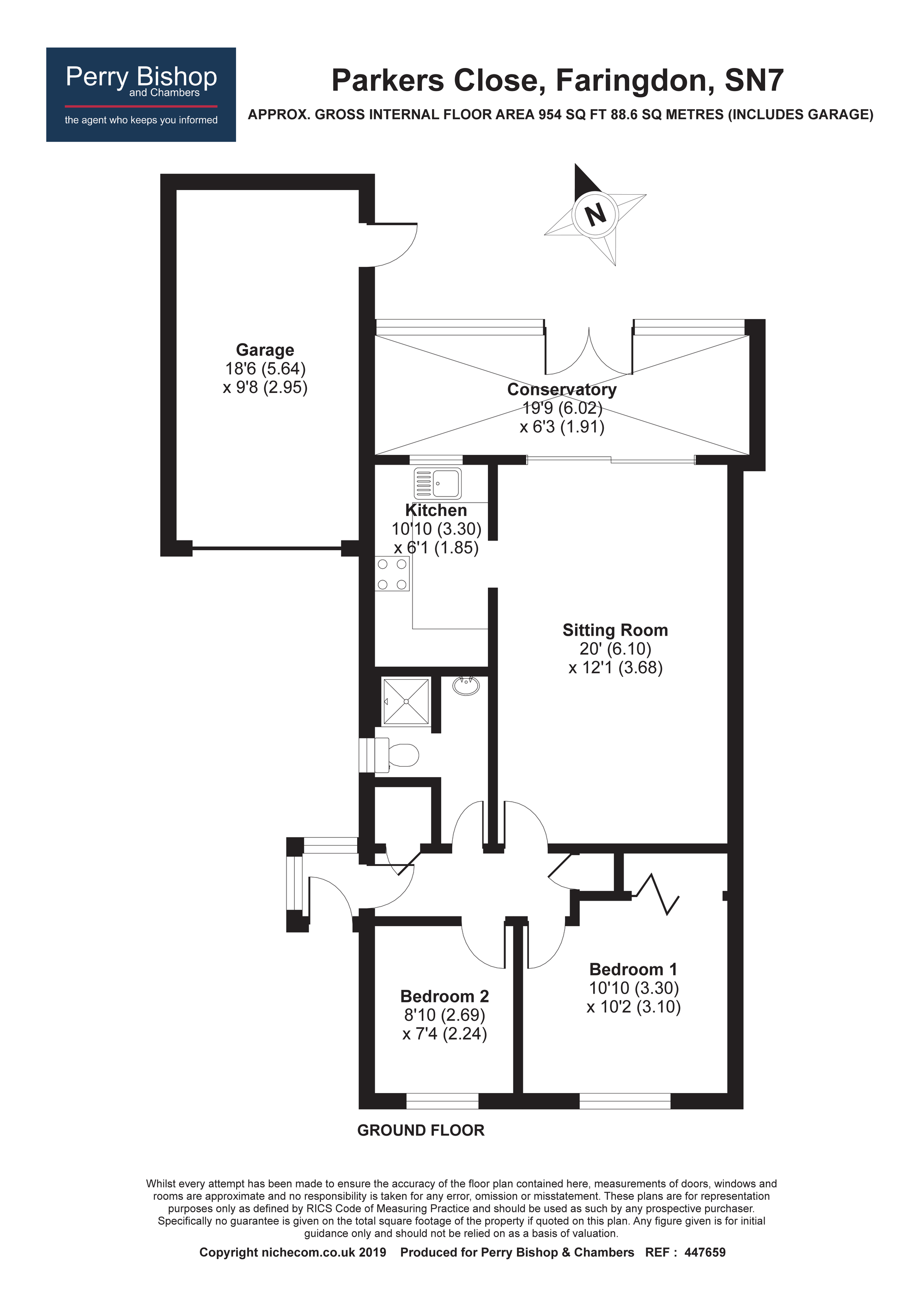 2 Bedrooms Detached bungalow for sale in Parkers Close, Faringdon SN7