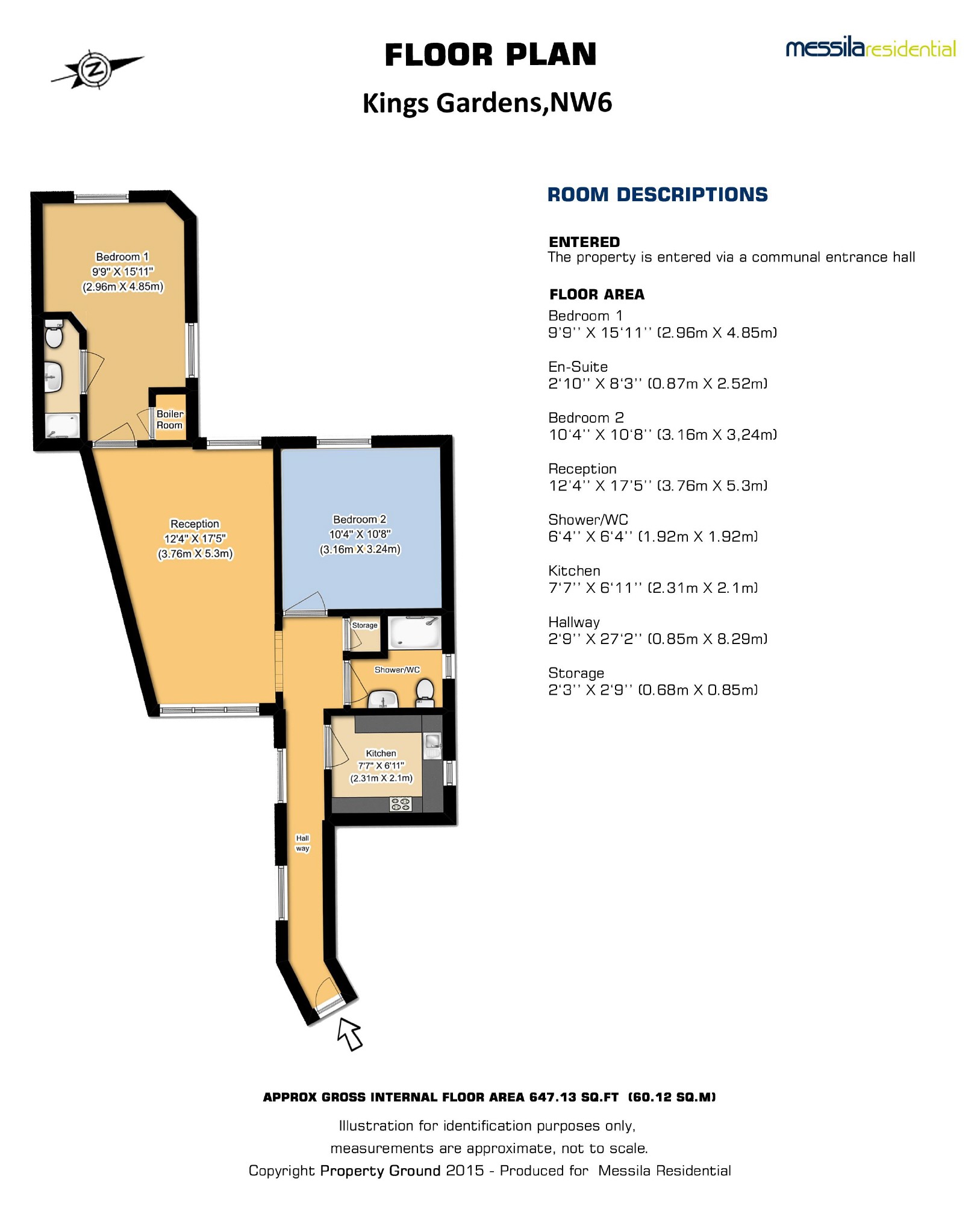 2 Bedrooms Flat to rent in Kings Gardens, West End Lane, West Hampstead, London NW6