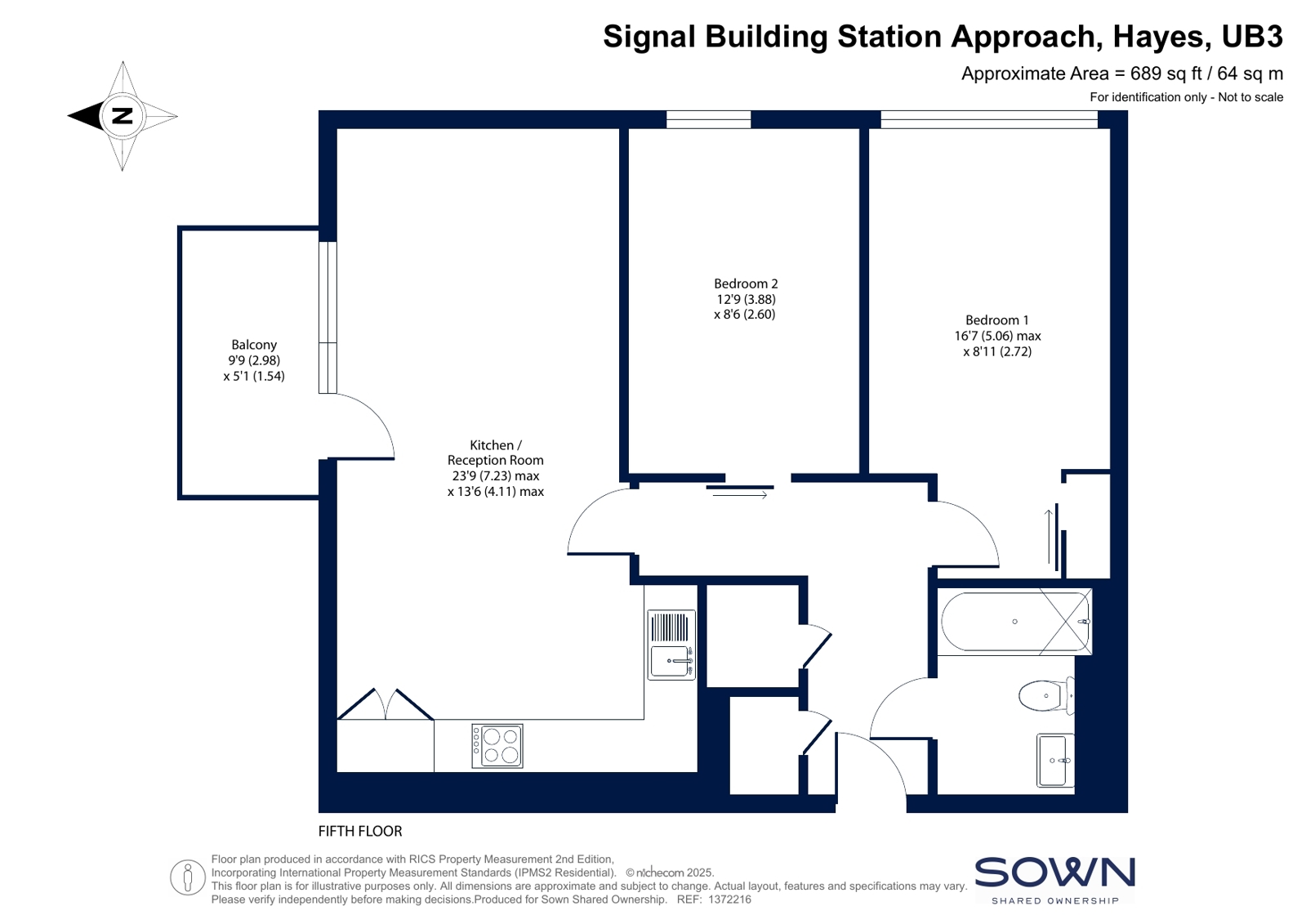 Station Approach, Hayes floorplan