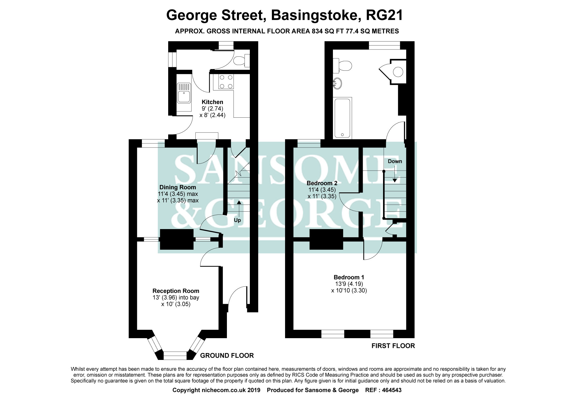 2 Bedrooms Terraced house for sale in George Street, Basingstoke, Hampshire RG21