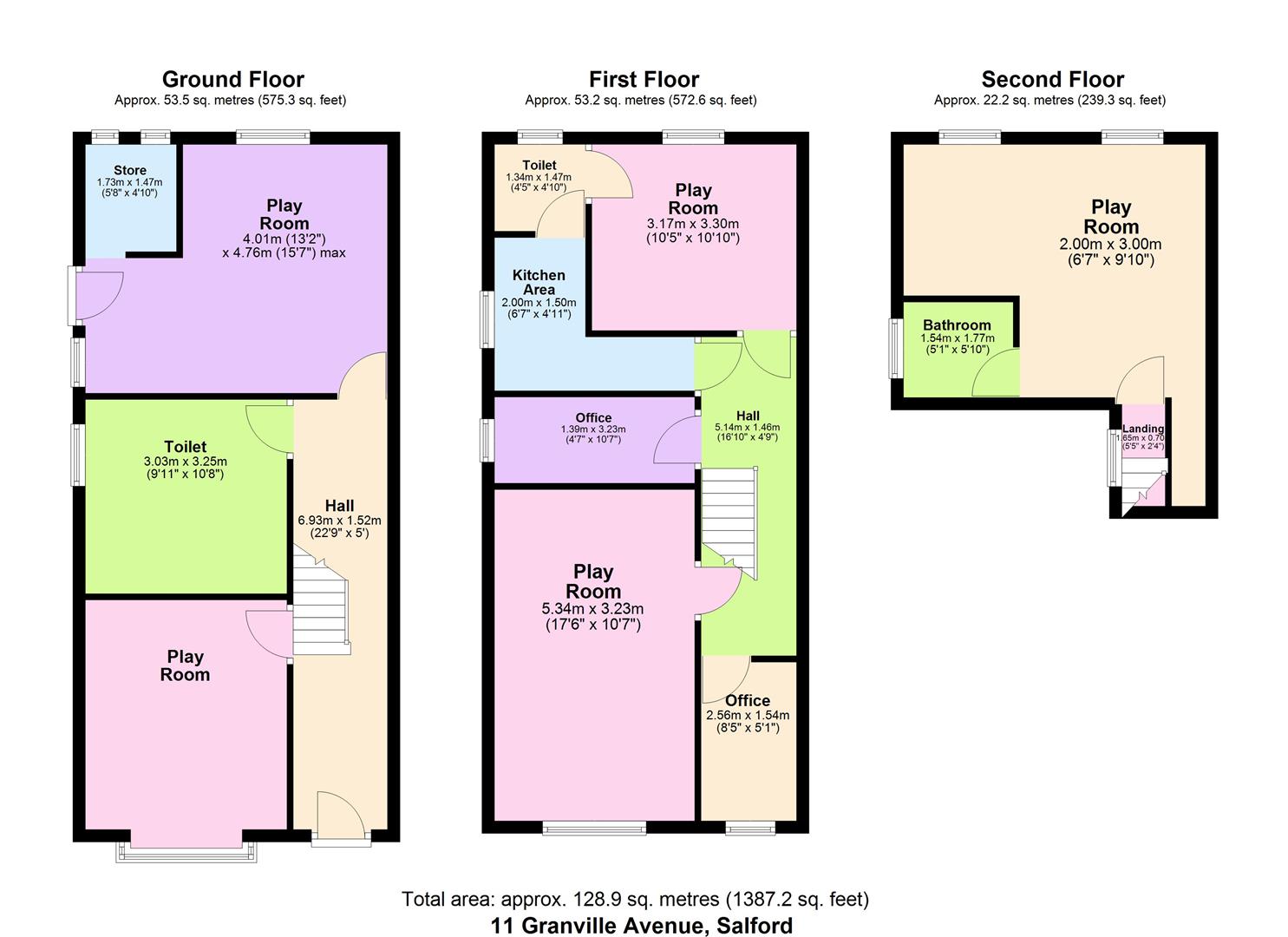 11, Granville Avenue, Salford floorplan