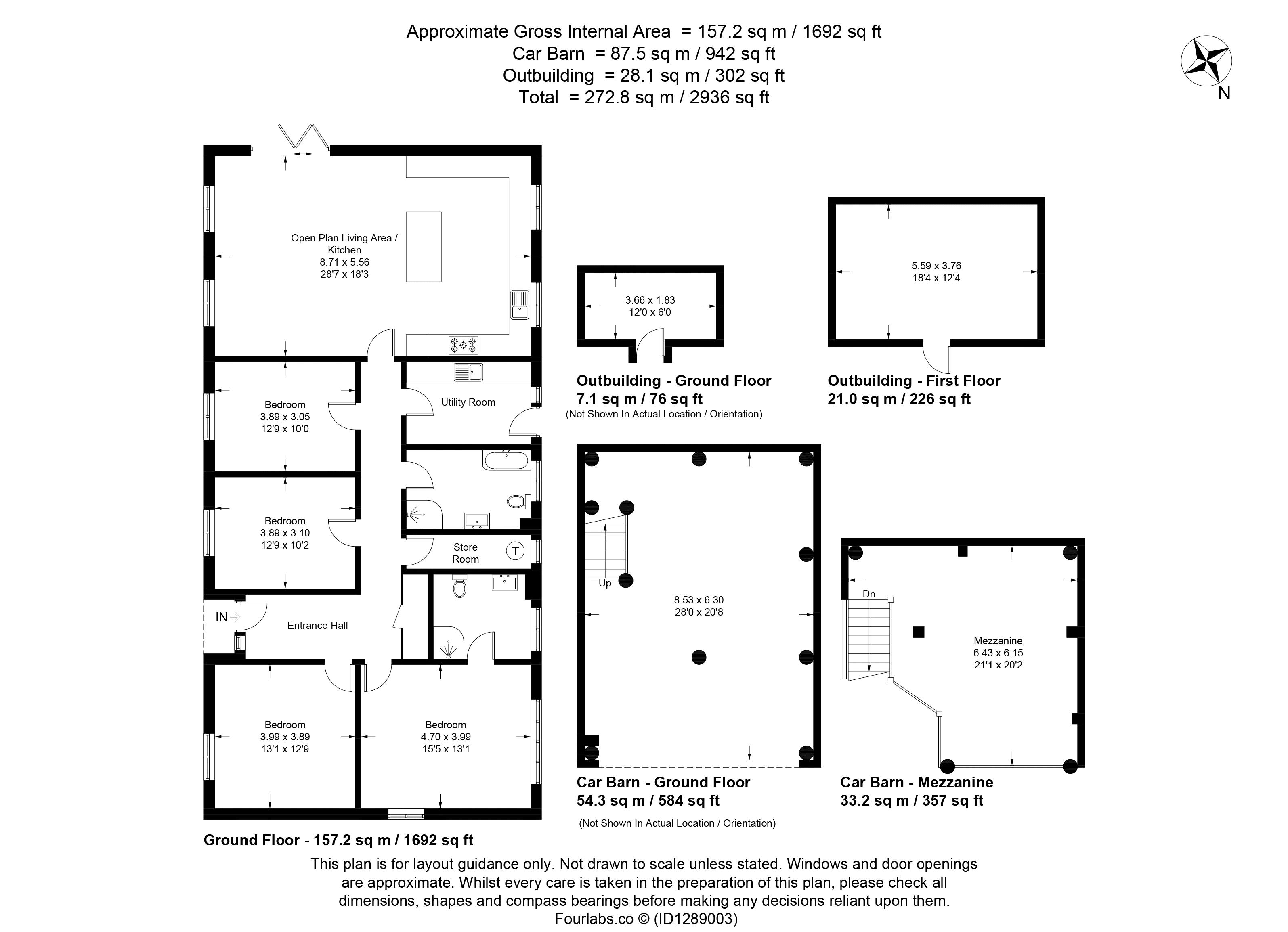 The Grain Barn, School Road, Romney Marsh floorplan