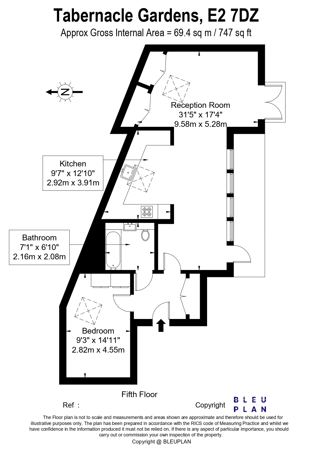 Giles Court, Tabernacle Gardens, London floorplan