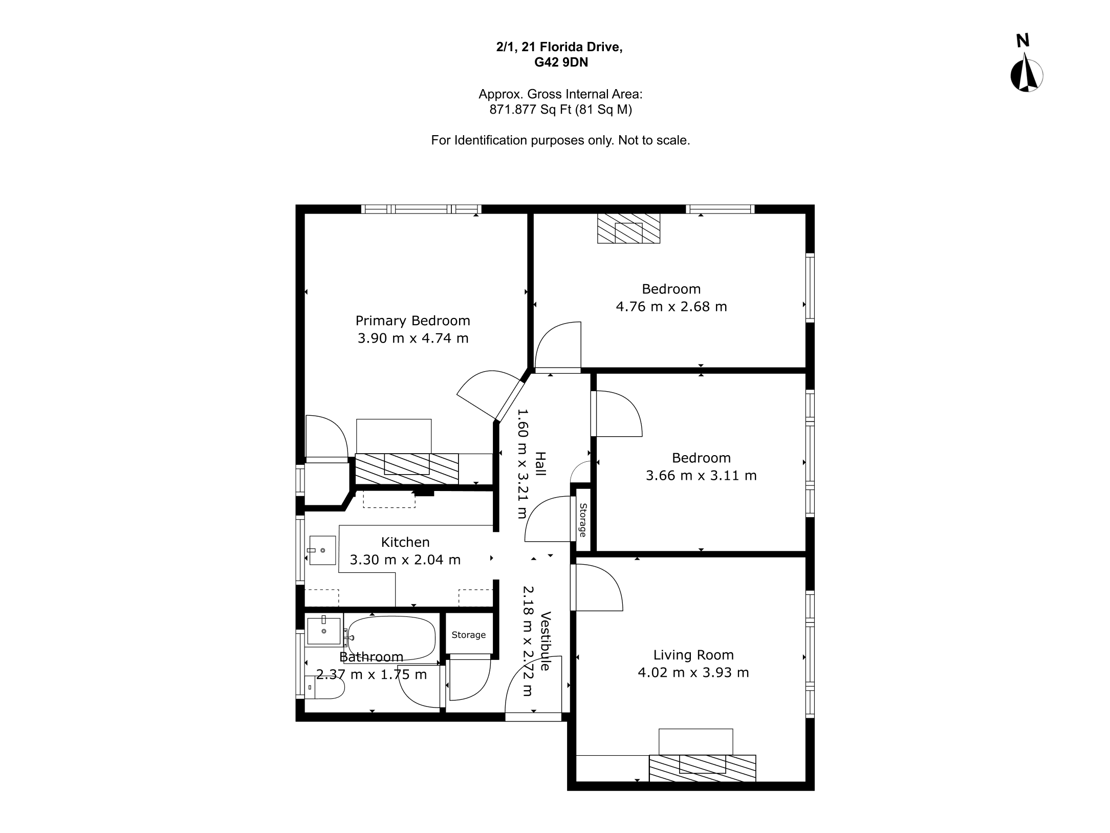 Florida Drive, Glasgow floorplan