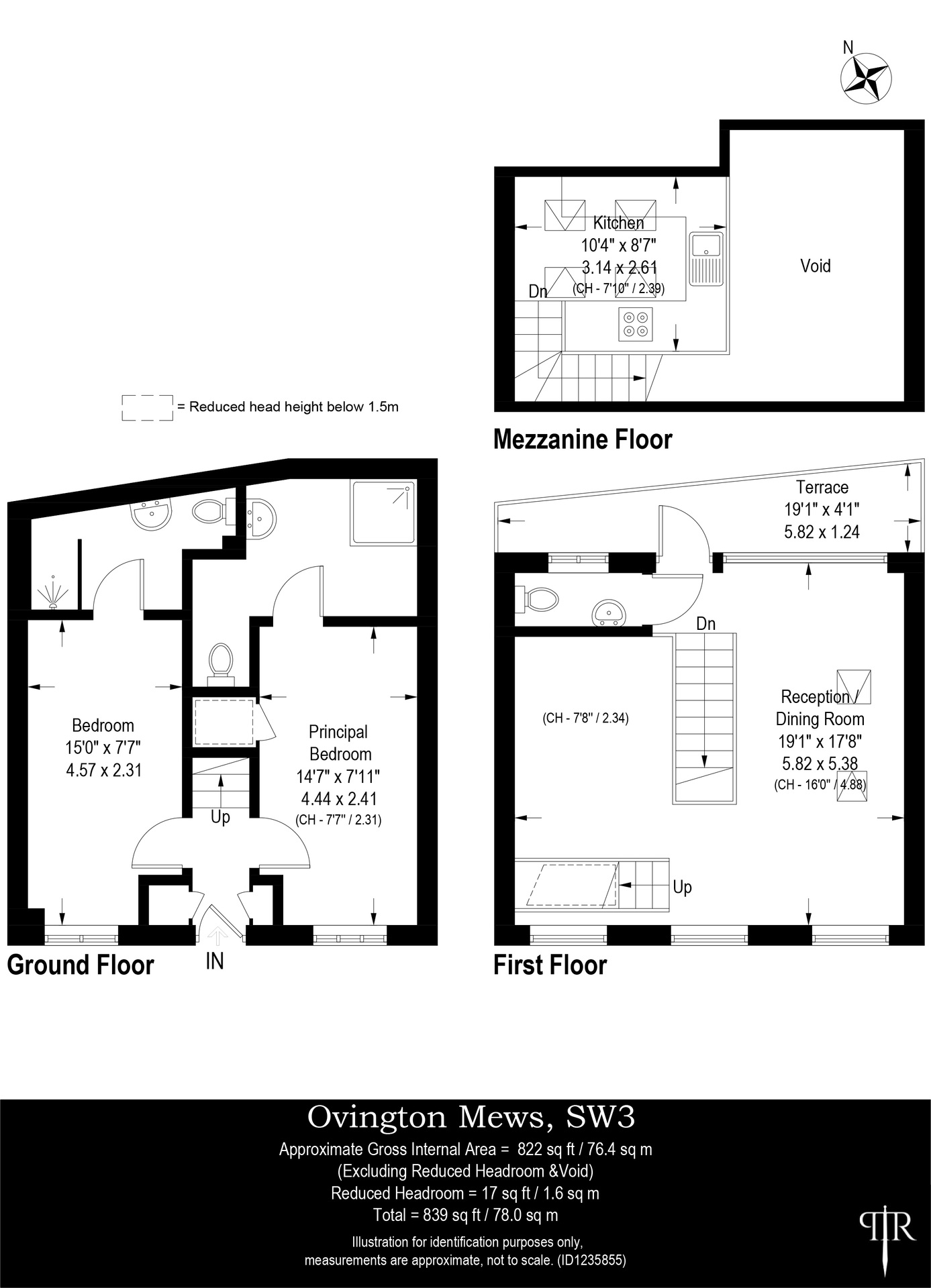 17 Ovington Mews, London floorplan