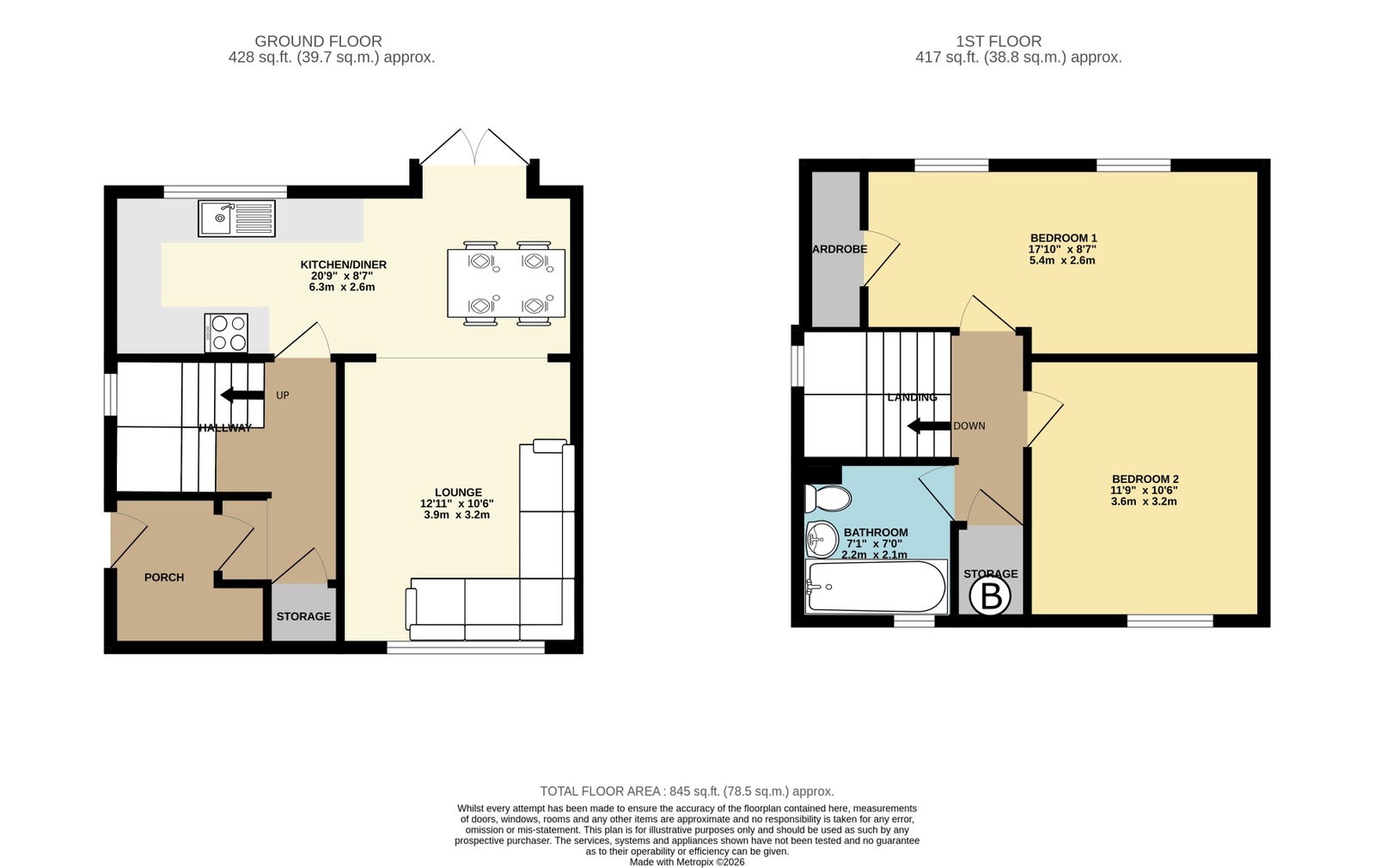 77, Nederdale, Shetland floorplan