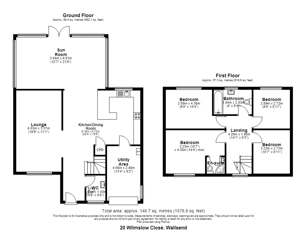 20 Wimslow Close, Hadrian Lodge West, Tyne and Wear floorplan