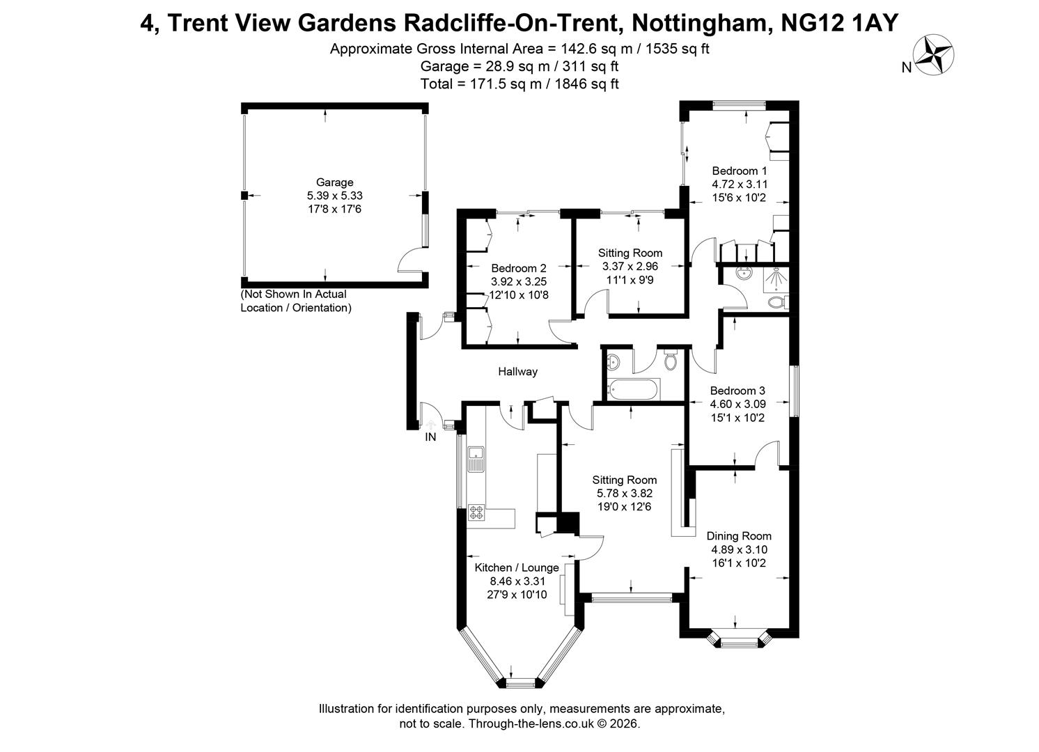 4, Trent View Gardens, Nottingham floorplan