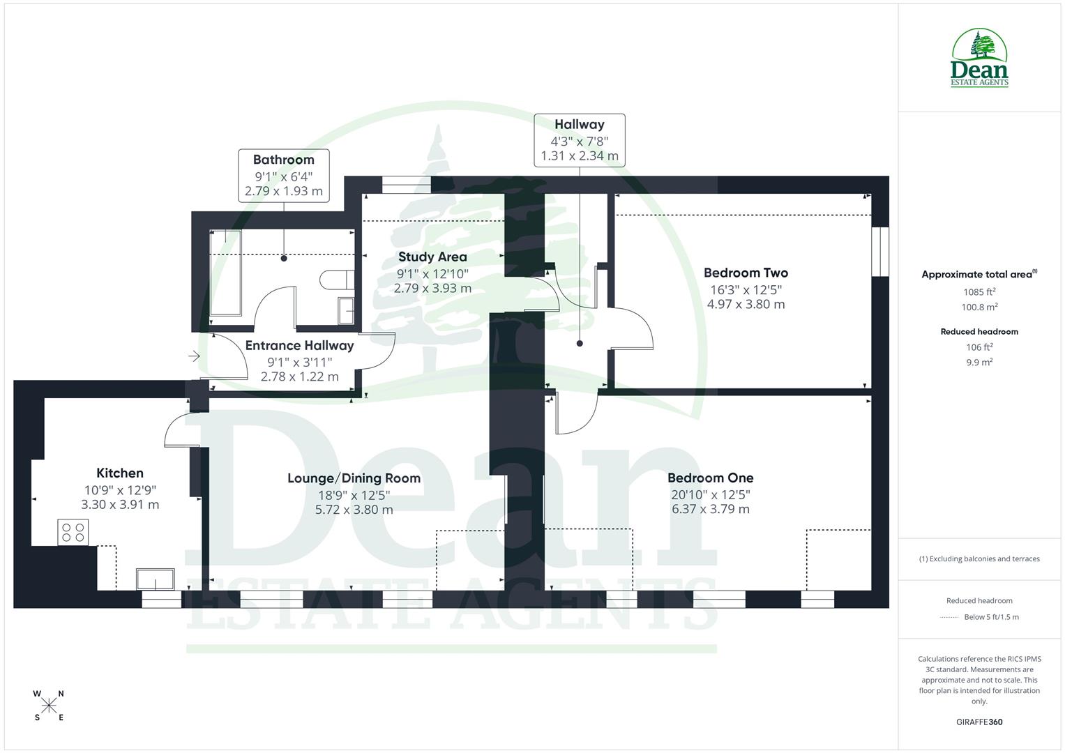 Flat, 8, The Haie, Newnham floorplan