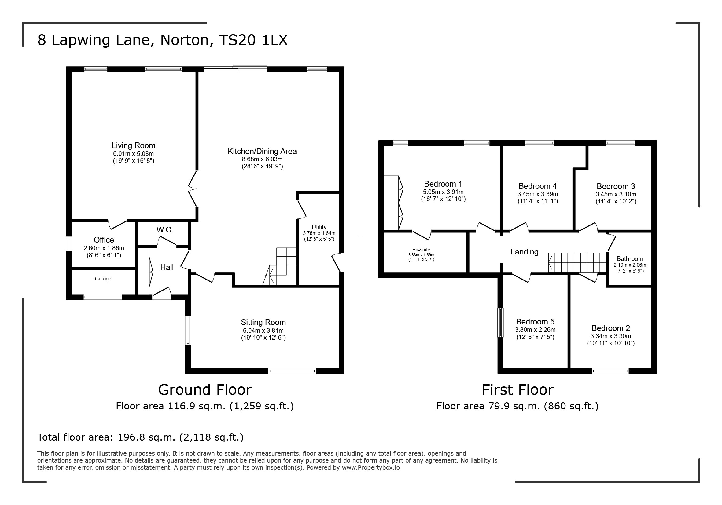 8, Lapwing Lane, Stockton-on-Tees floorplan