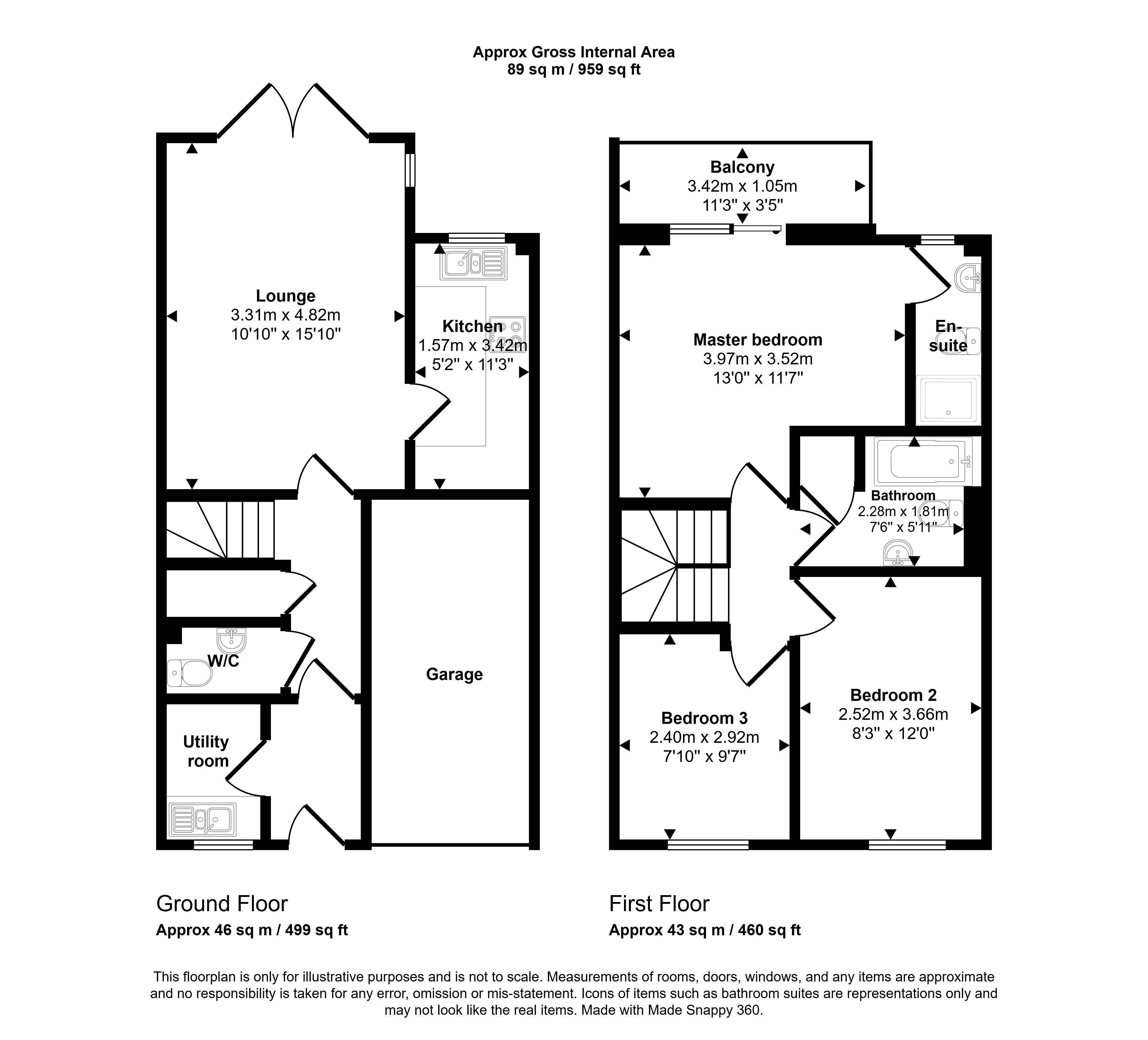 Grebe Close, Gateshead floorplan