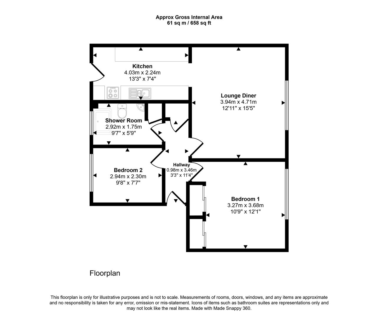 Flat 3 Lansdowne Court, 34, Hamilton Terrace, Milford Haven floorplan