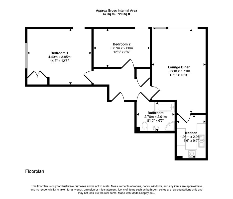 32, Hornsey Road, London floorplan