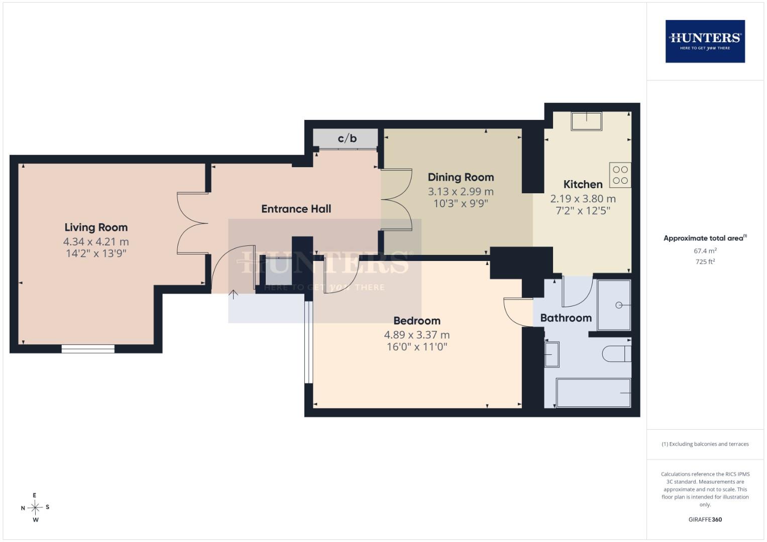 Flat 1, 20 Albany Park, Albany Road, Cheltenham floorplan