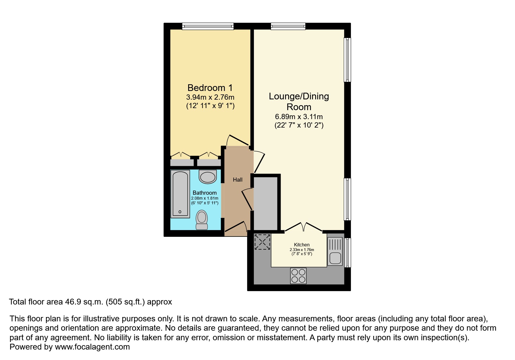 41, Bennett Court, Letchworth Garden City floorplan