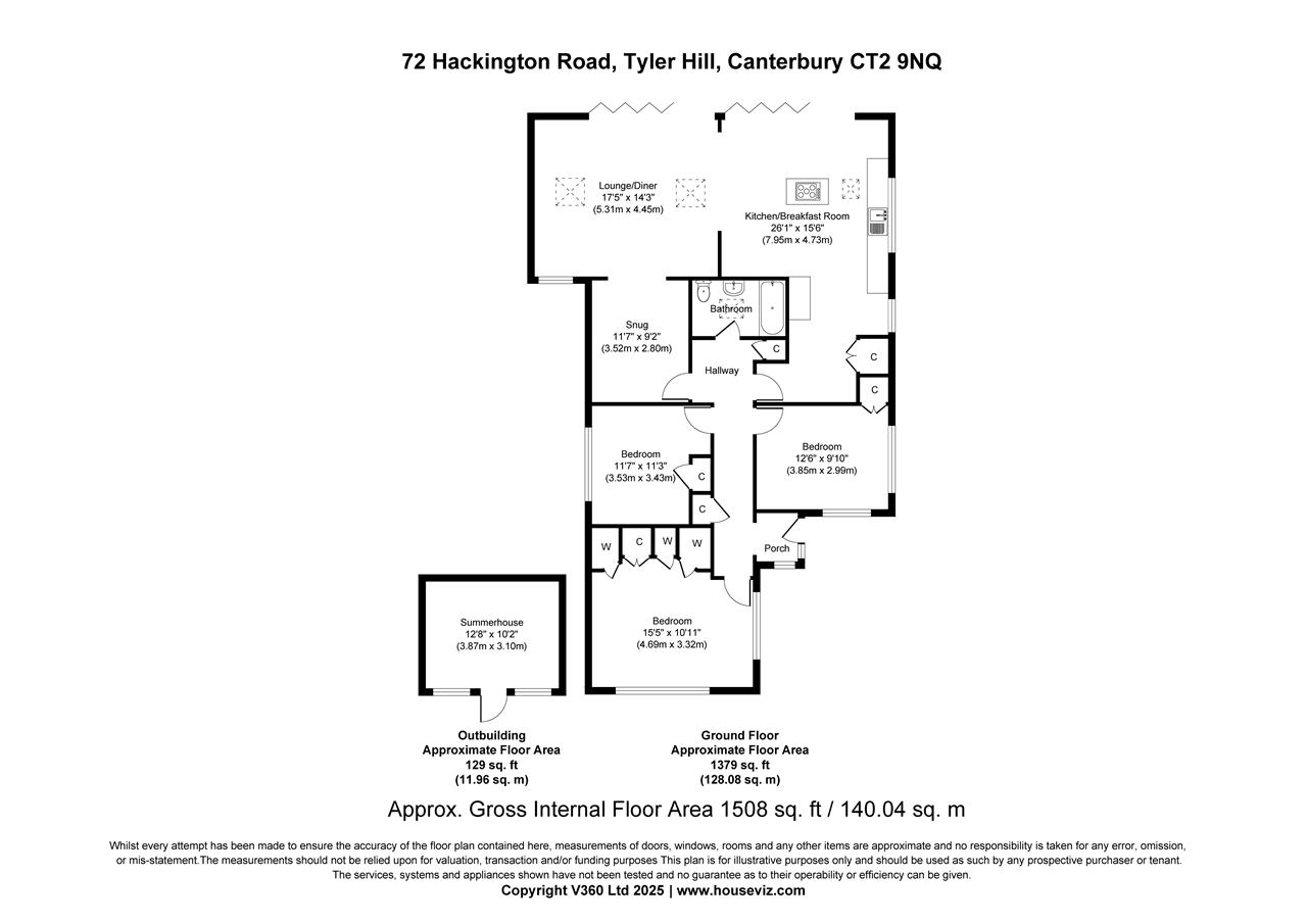 72, Hackington Road, Tyler Hill floorplan