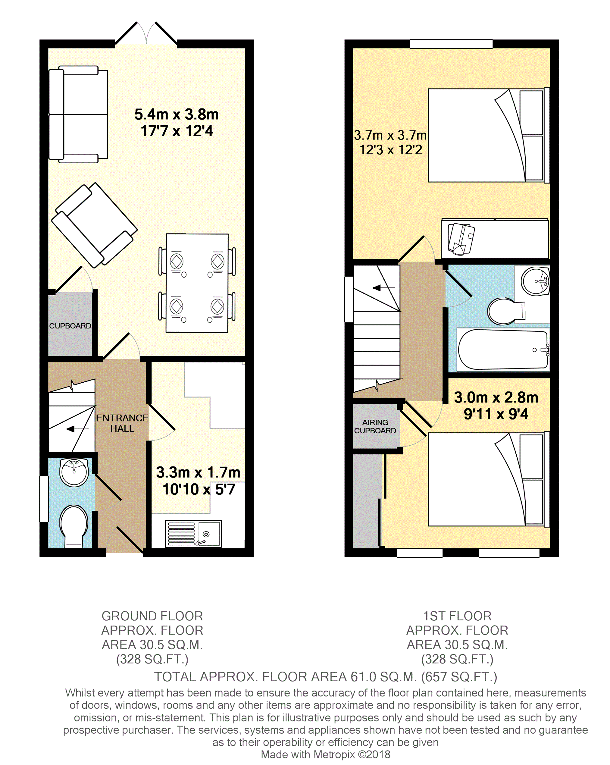 2 Bedrooms Semi-detached house for sale in Ashley Gardens, Hailsham BN27
