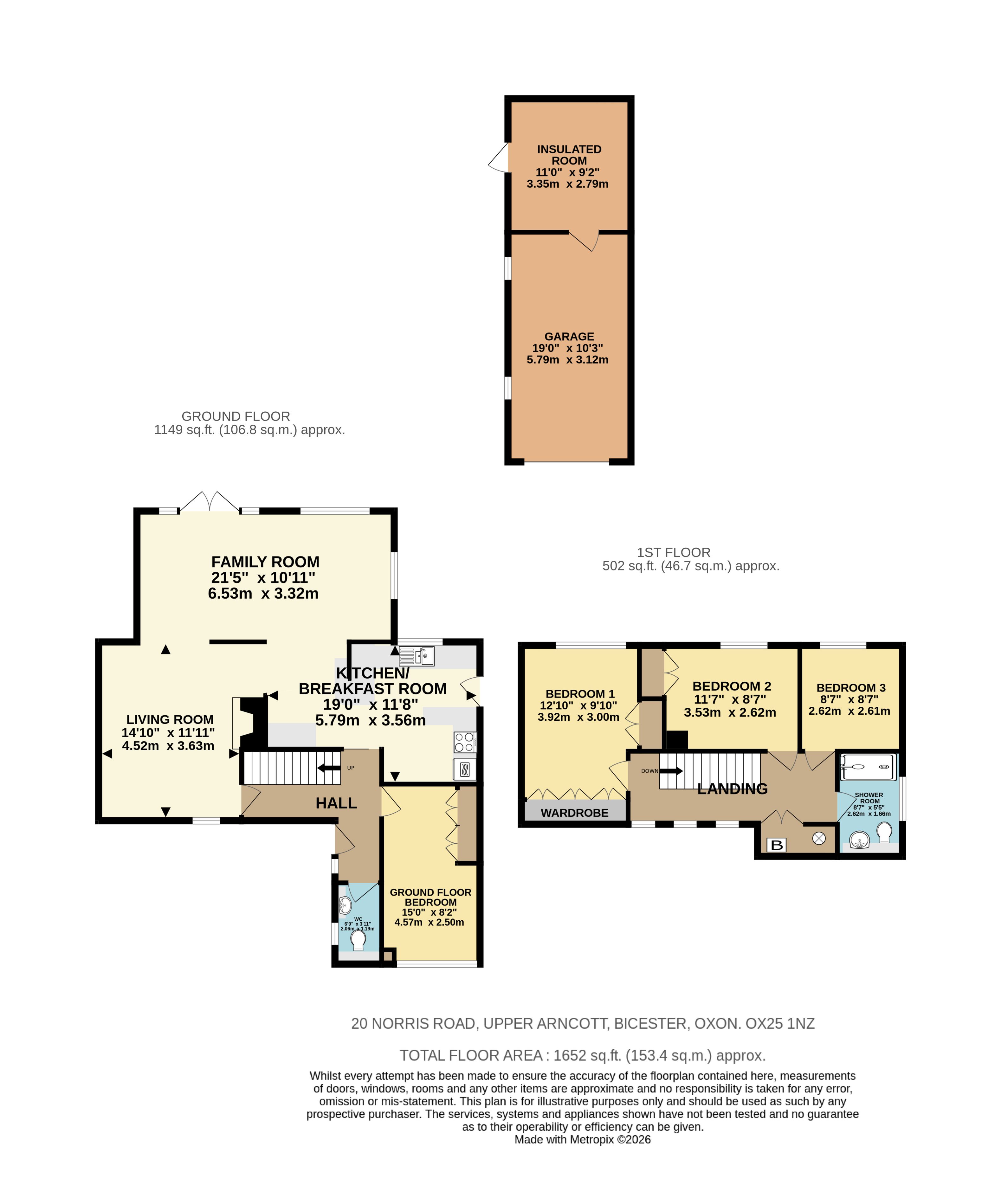 20, Norris Road, Bicester floorplan
