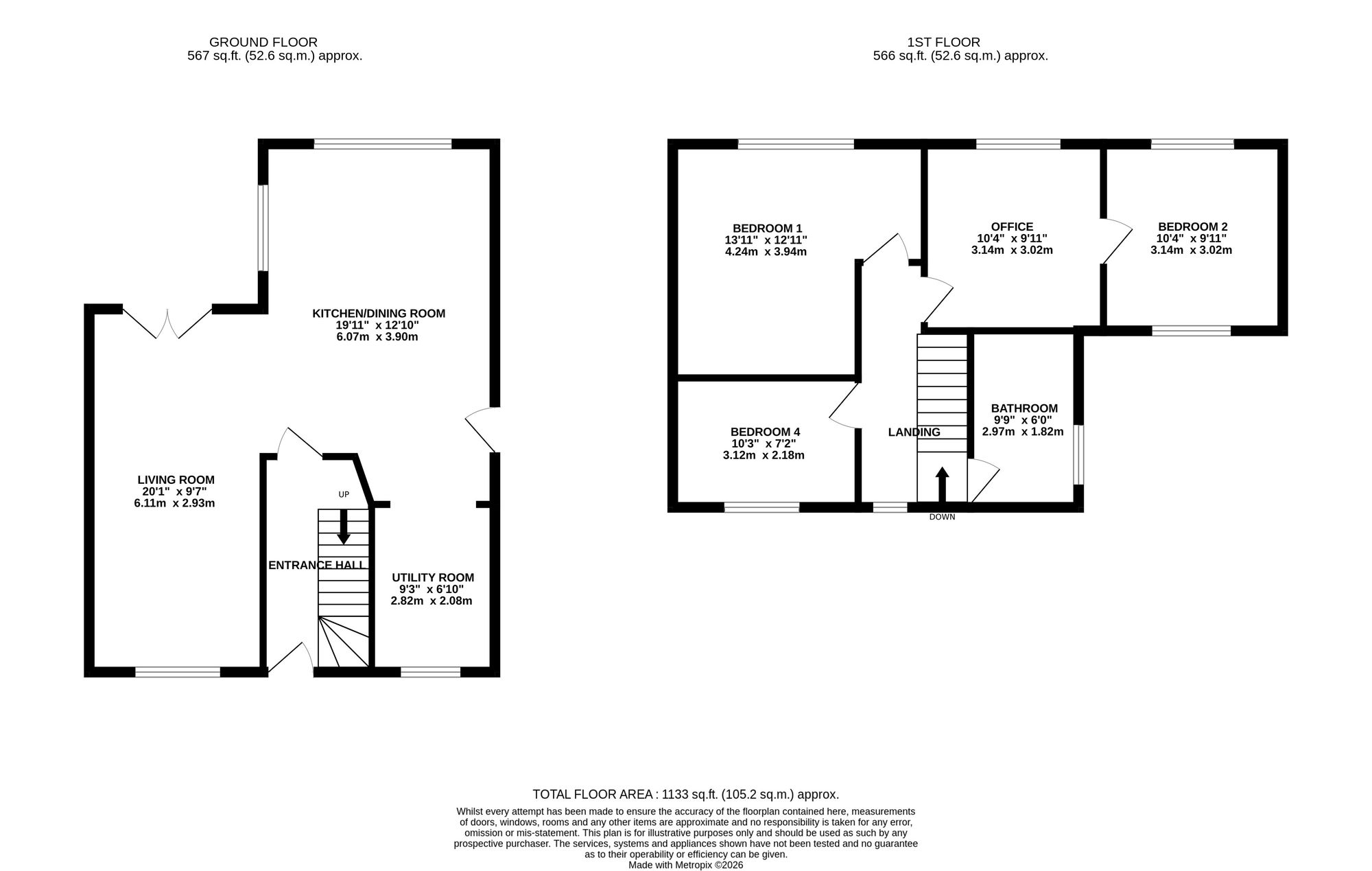 5 Manor Road, Lymm floorplan