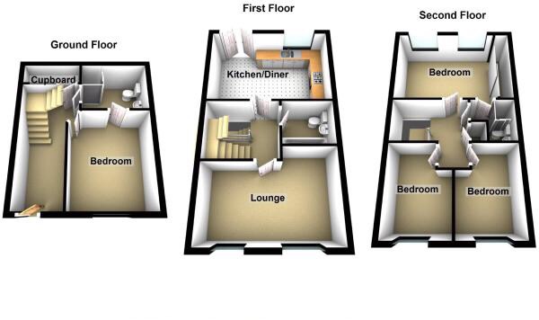 4 Bedrooms Terraced house for sale in Greenlea Court, Huddersfield HD5