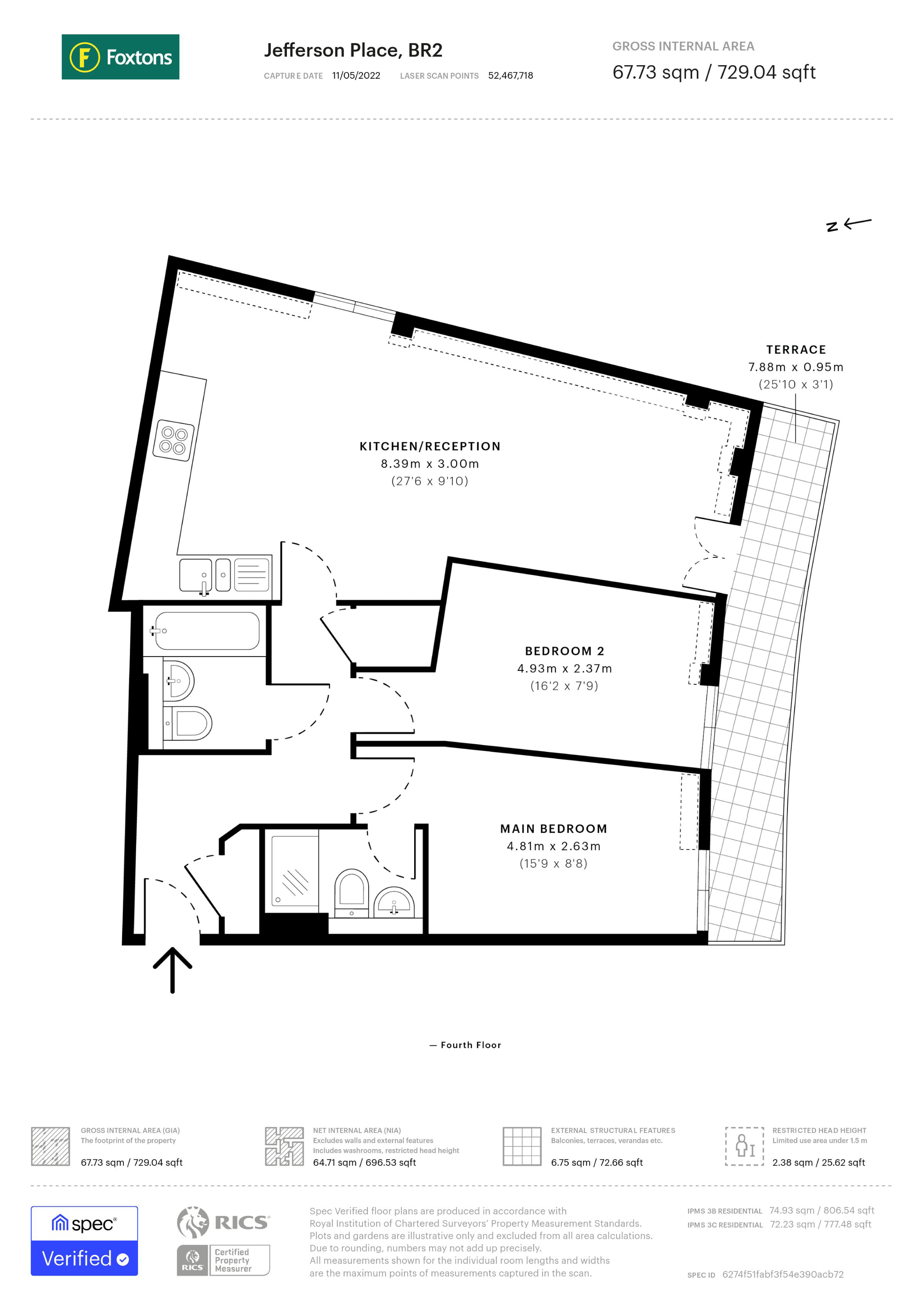 Jefferson Place, Bromley Common, Bromley BR2, 2 bedroom flat for sale