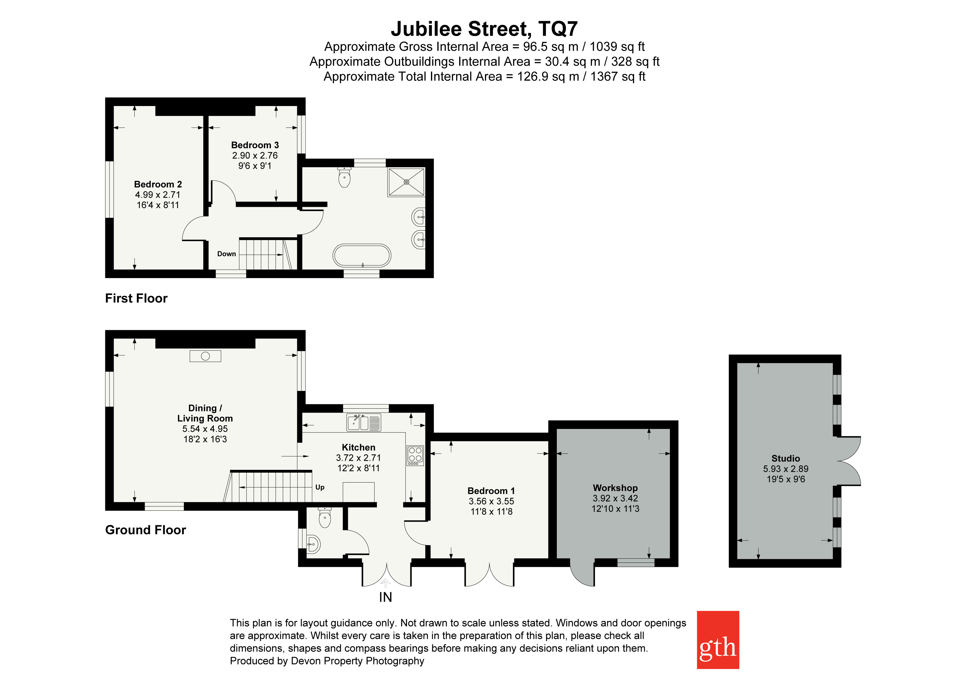 3, Jubilee Street, Kingsbridge floorplan
