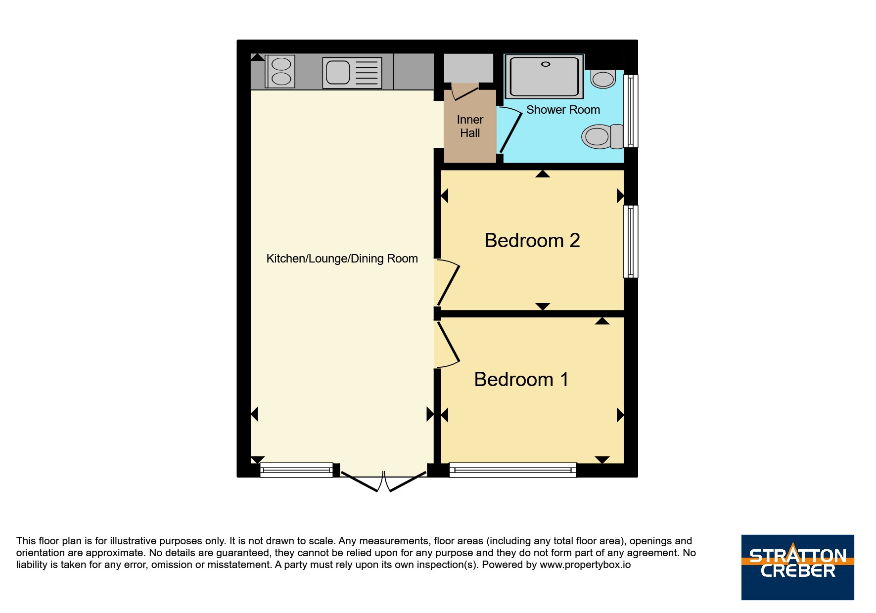 72 Hillside Villas,, Millendreath Holiday Village, Looe floorplan