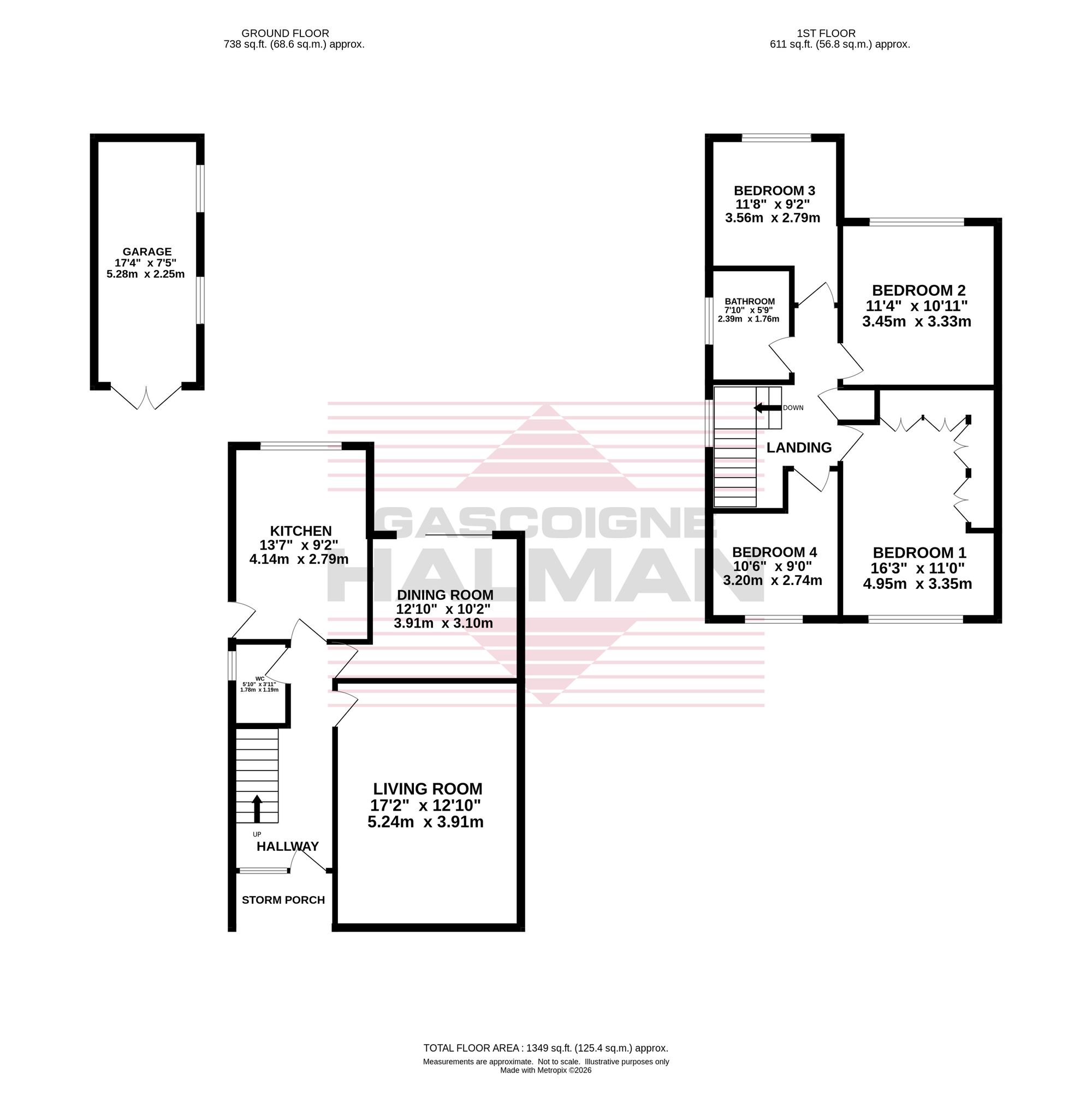 2 Padstow Drive, Stockport floorplan