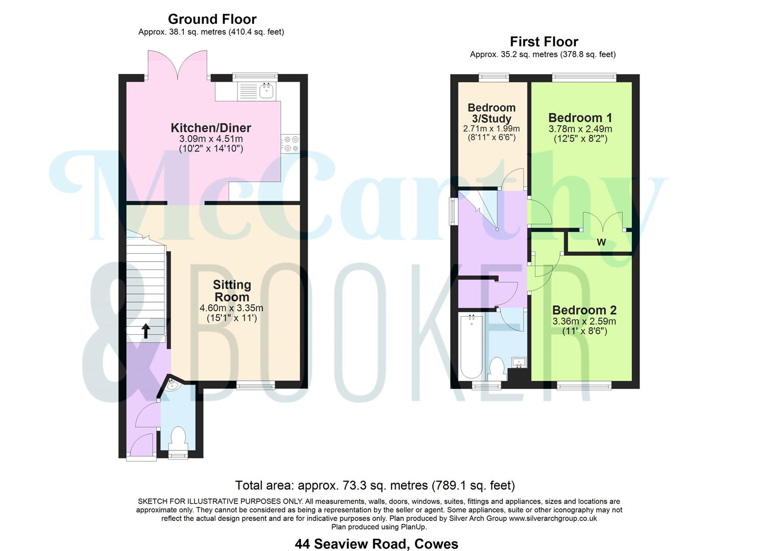 44, Seaview Road, Cowes floorplan
