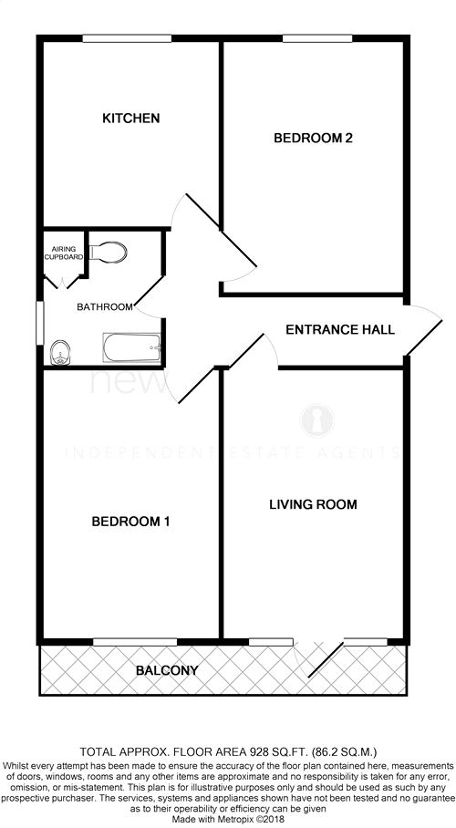 2 Bedrooms Flat for sale in Magdalen Road, Bexhill-On-Sea, East Sussex TN40