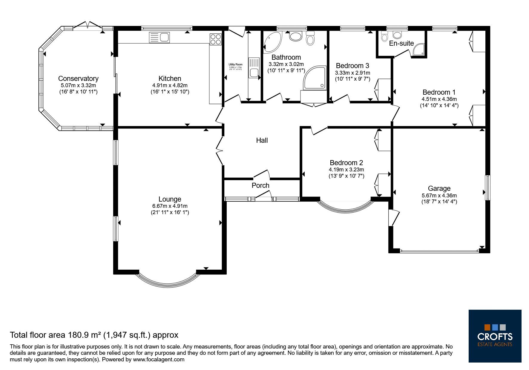 12, Maple Close, Louth floorplan