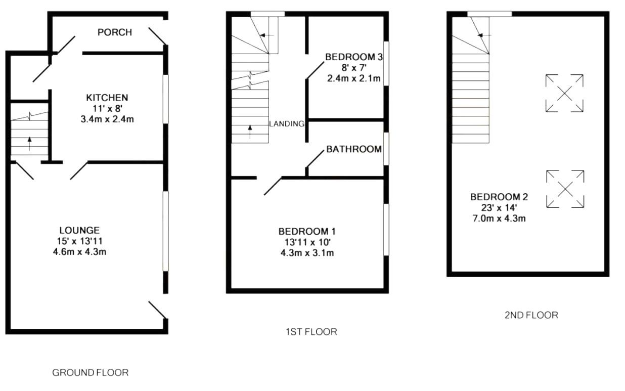 8, Pink Street, Keighley floorplan