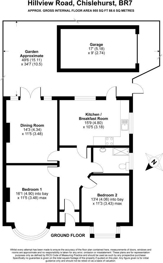 2 Bedrooms Semi-detached bungalow for sale in Hillview Road, Chislehurst BR7