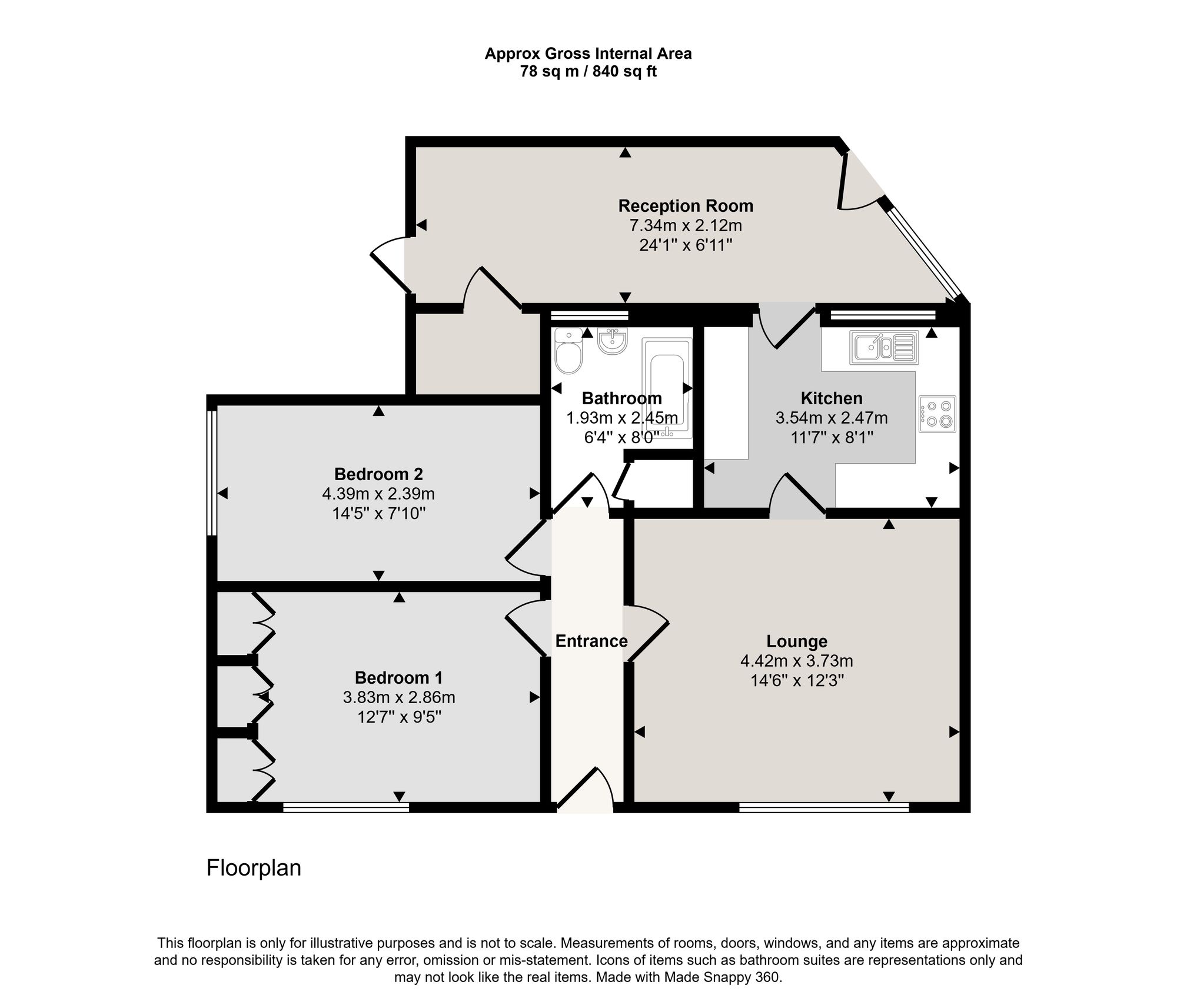 83 Silver Street, Manchester floorplan