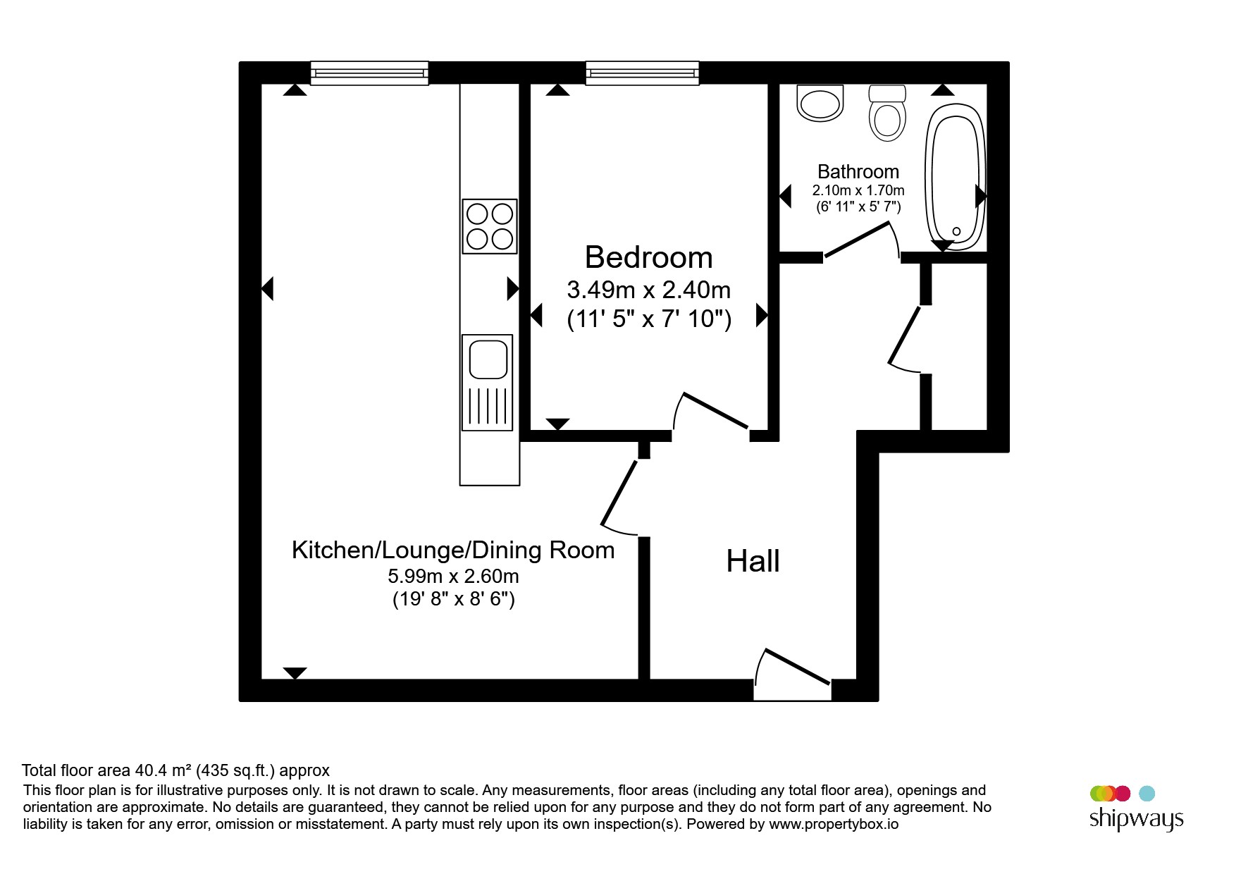 202, Castle Court, The Minories, DUDLEY floorplan