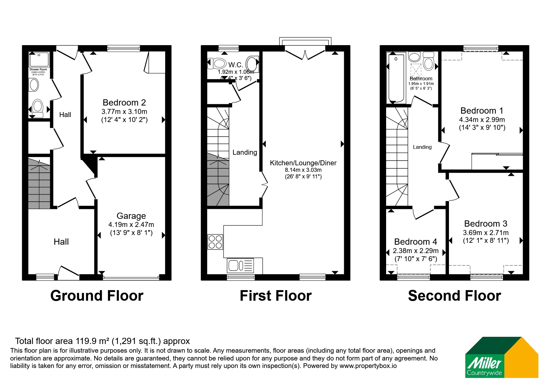 43, Trevail Way, Cornwall floorplan