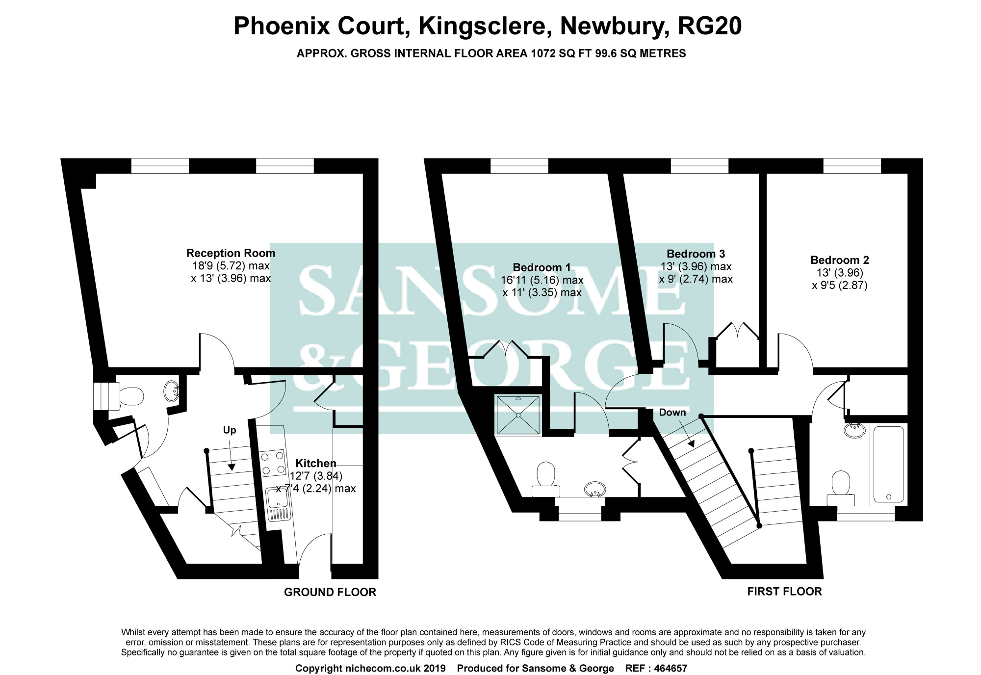 3 Bedrooms Terraced house for sale in Phoenix Court, Kingsclere, Newbury, Hampshire RG20