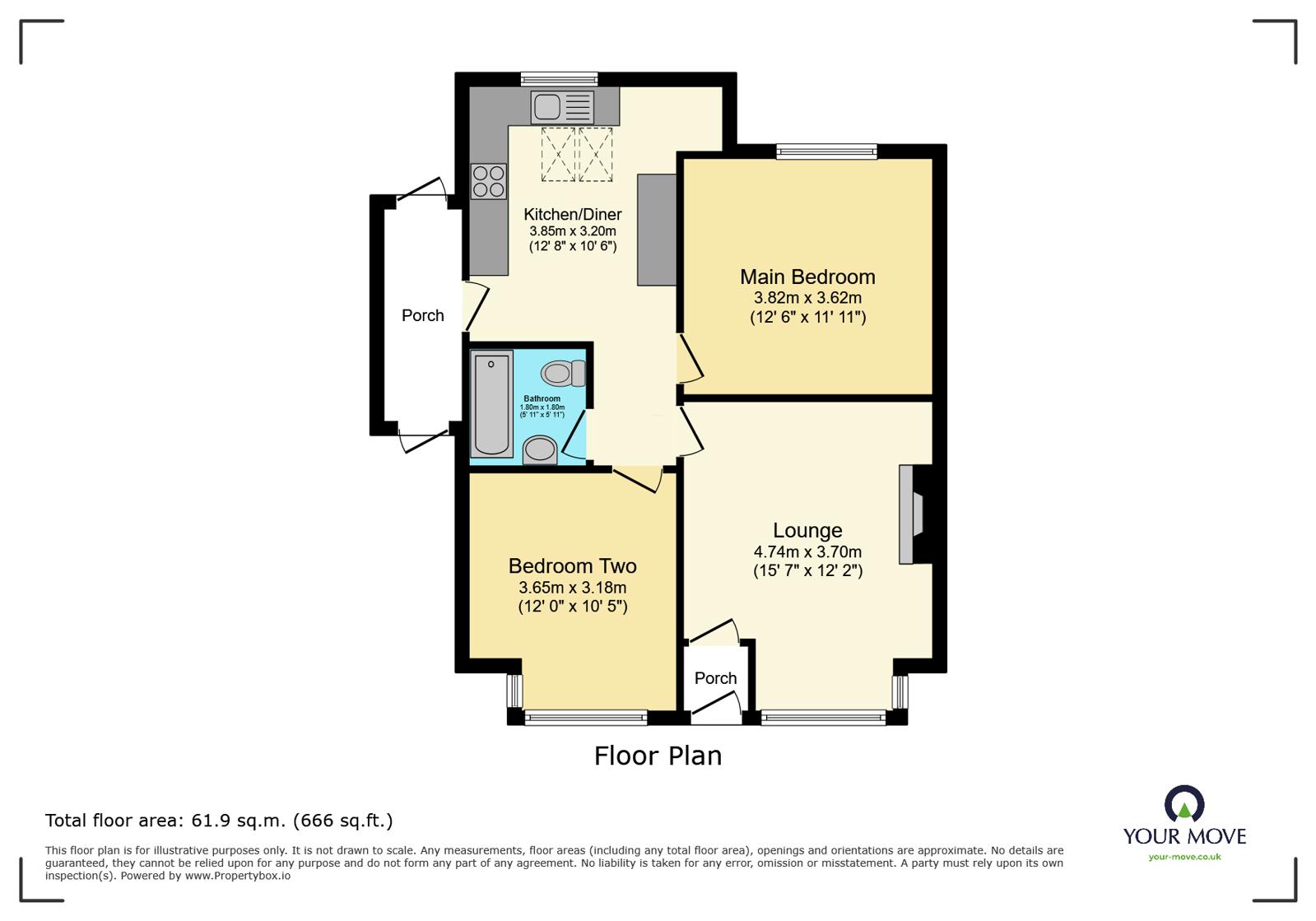 8, Hazel Avenue, Accrington floorplan