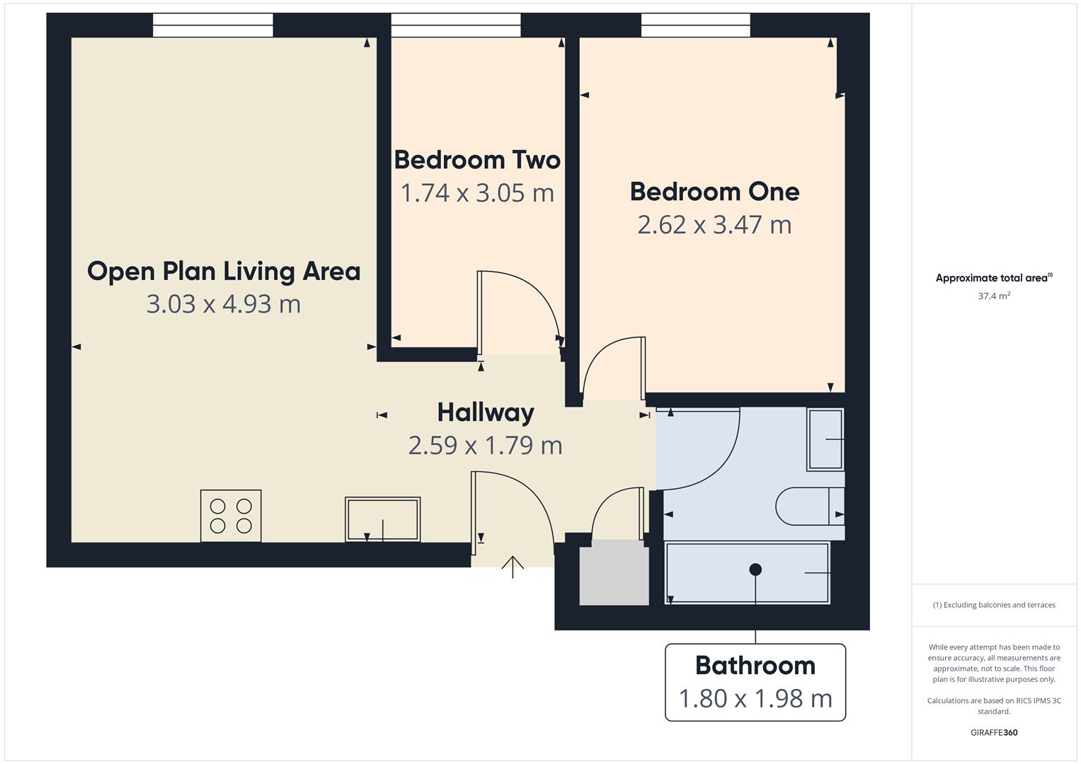 3, Westgate House, South Street, Woolacombe floorplan