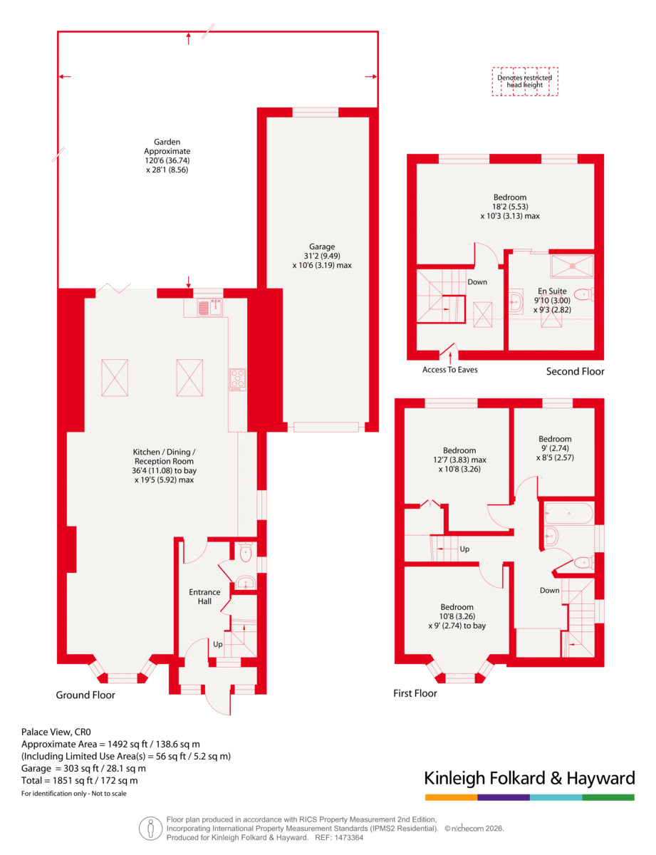 3, Palace View, Croydon floorplan