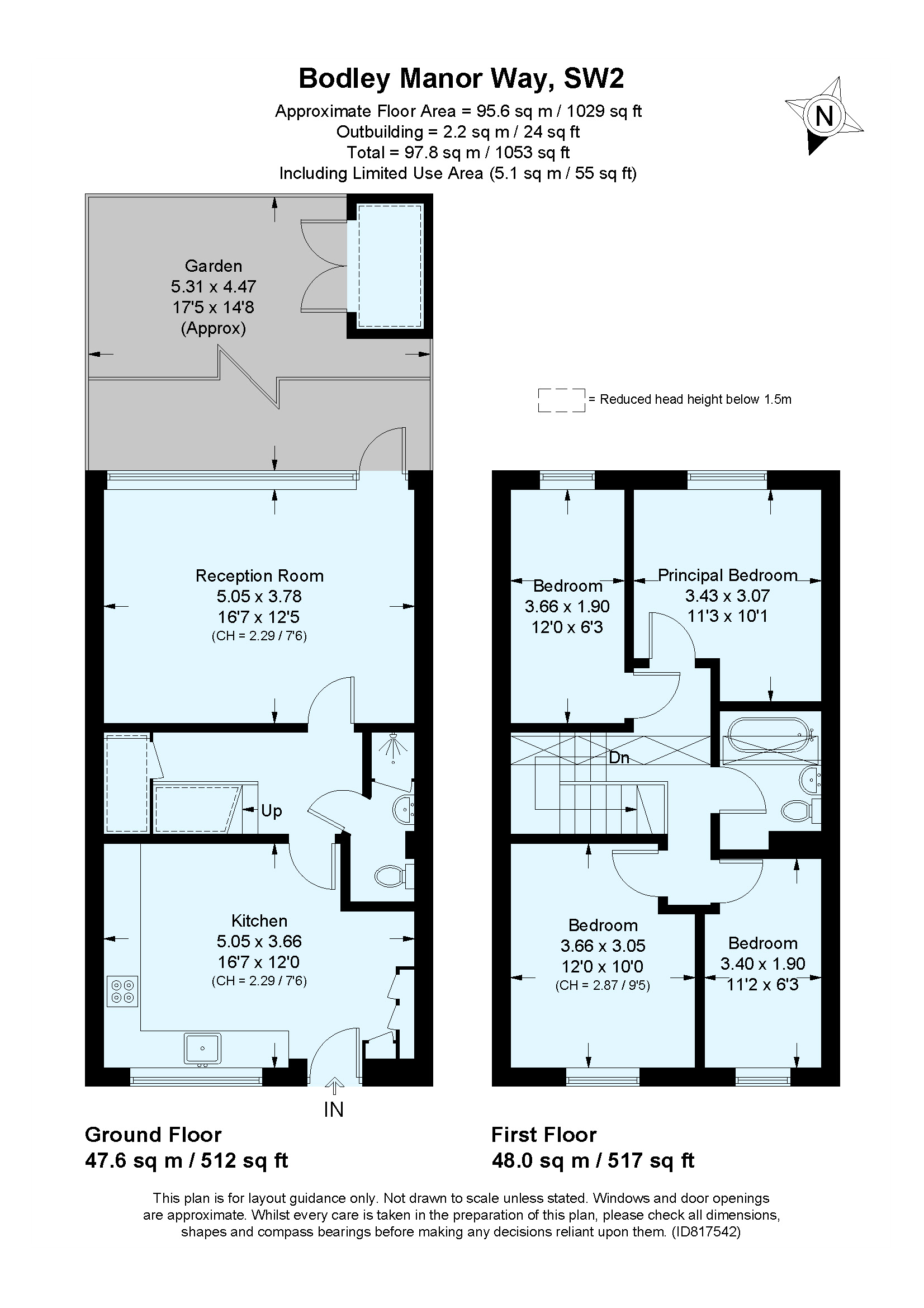 6, Bodley Manor Way, London floorplan