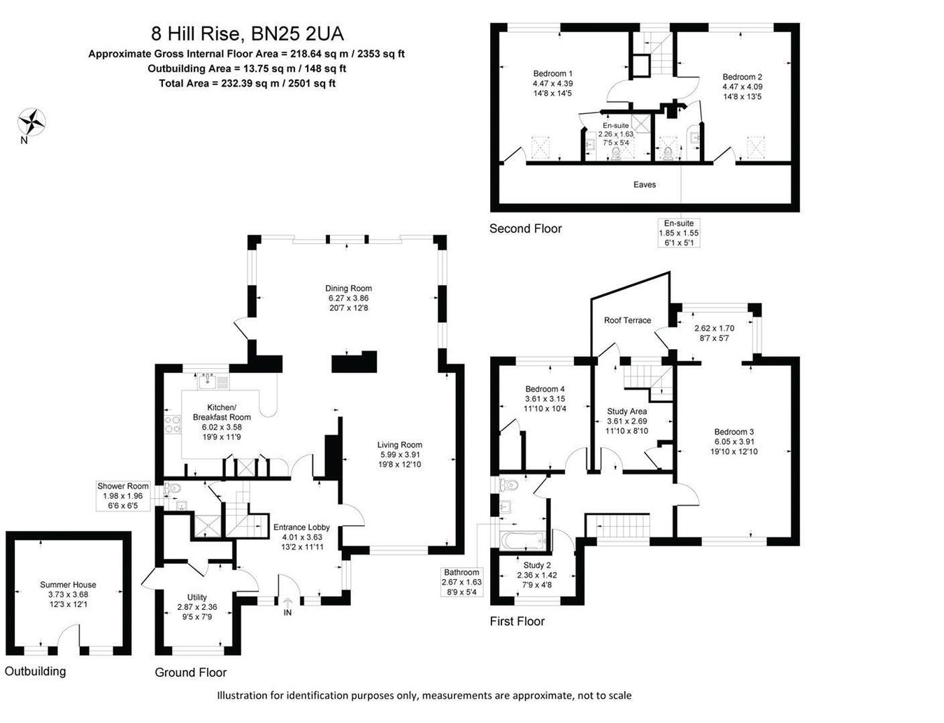 8, Hill Rise, Seaford floorplan