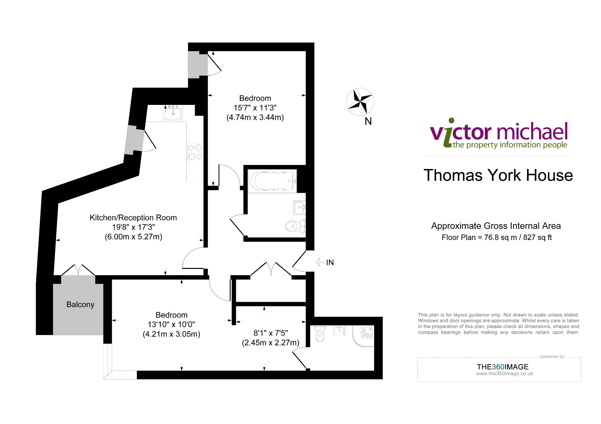 Flat 2, Thomas York House, London floorplan