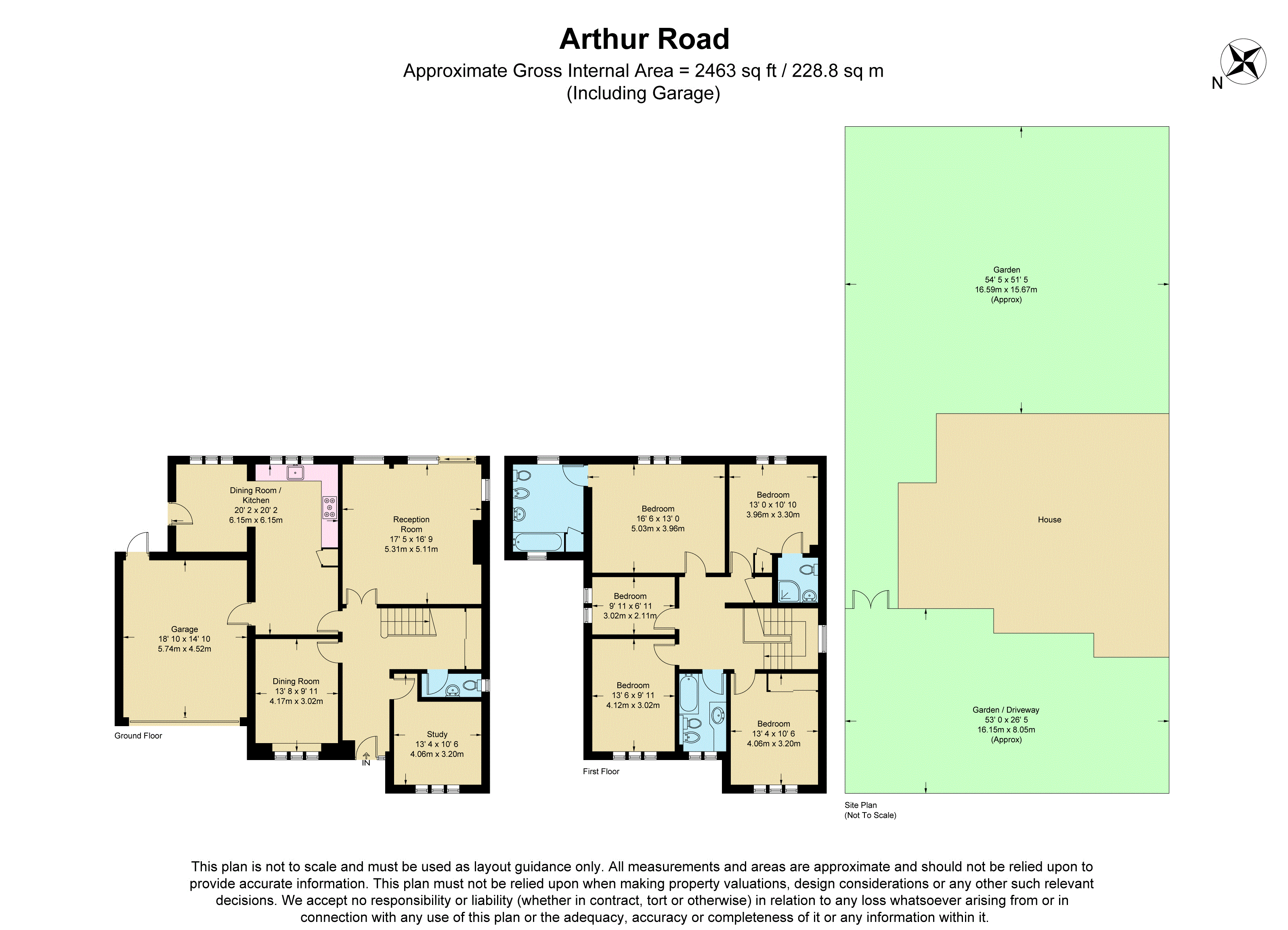 62, Arthur Road, London floorplan