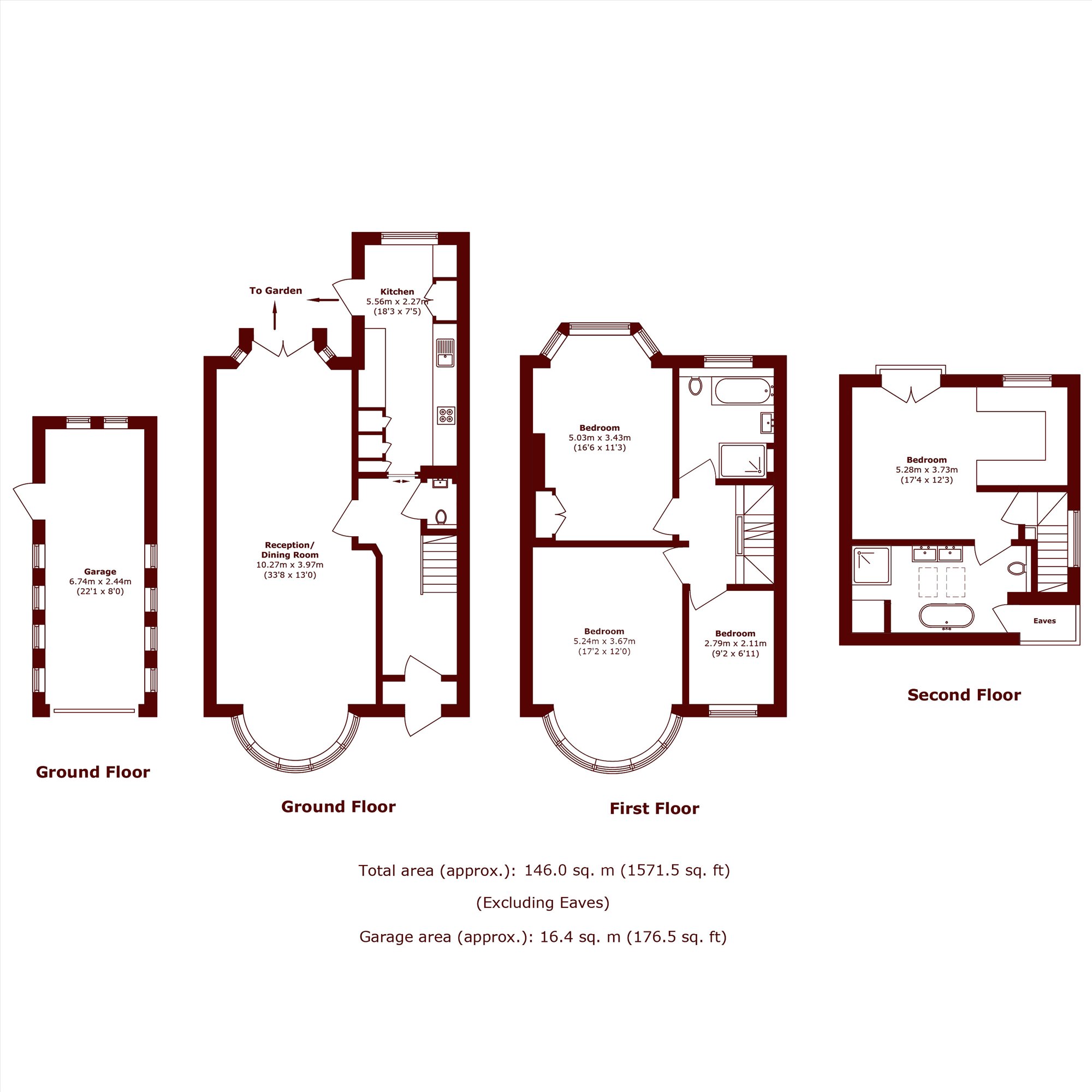 115, Vincent Gardens, London floorplan