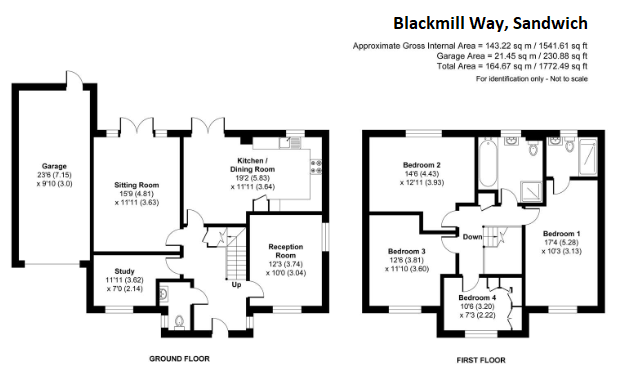 12, Blackmill Way, Sandwich floorplan