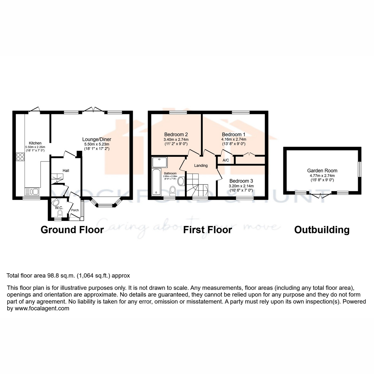 68, Oak Tree Road, Ashford floorplan