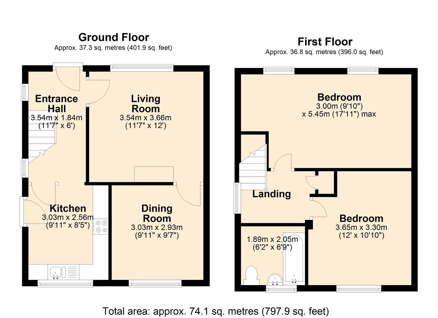 6, Elder Road, Port Talbot floorplan