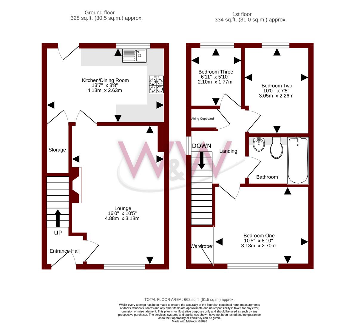 11, Wells Close, Whiteley floorplan