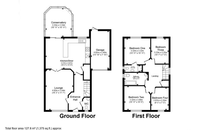 2, Cameo Drive, Stourbridge floorplan